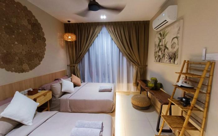 Bali 1BR 4Pax/Premium ID/Bathtub/WaterPark/Seaview