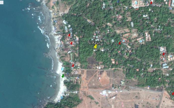 L'AZUR Studio Apartment, Vagator Beach GOA