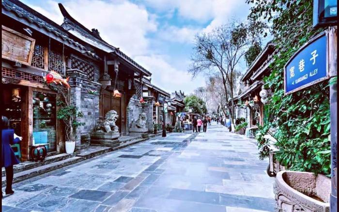 Chengdu成都中心天府广场太古里/人民公园地铁口宽窄巷子旁85平2室1厅3床设计民宿/高清投影房