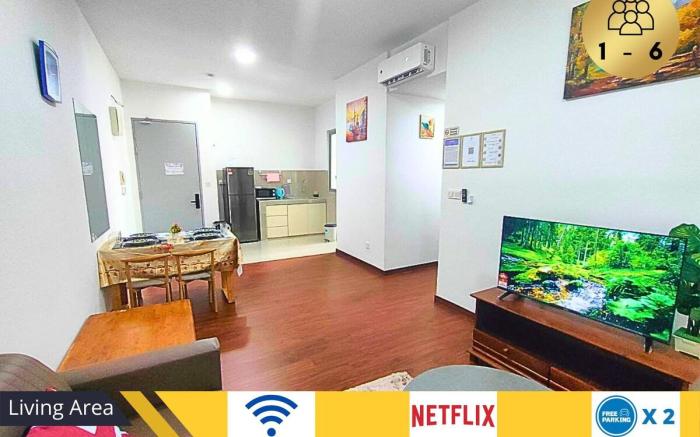 2R2B Delight Home|6min to Golfclub|6 Pax|2 Parking