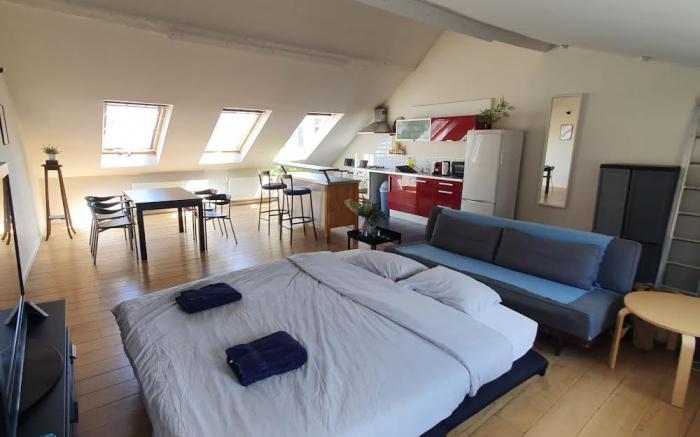 Comf. 2 bedroom Penthouse in city center (6 beds)