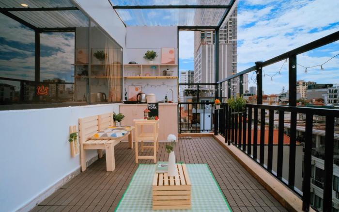 Studio ban công view chilll Quan Hoa Cầu Giấy V7