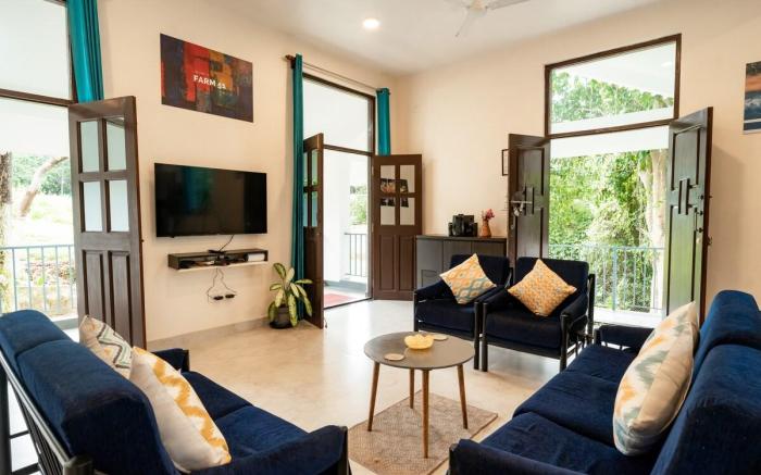 A spacious 4bhk villa with a pool