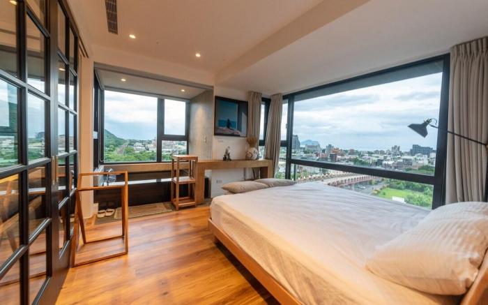Yilan, Toucheng, Nordic Sea View Room with Infinity Pool and Hot Spring (with Balcony)