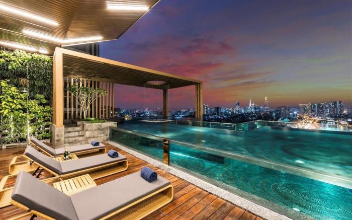 D1 Luxurious 2Brs+3Bed Gym Elevated Pool, Unique