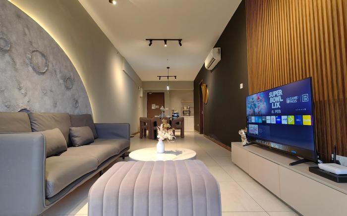 Near Airport|Sunset|High Floor|FreeParking|2BR5Pax