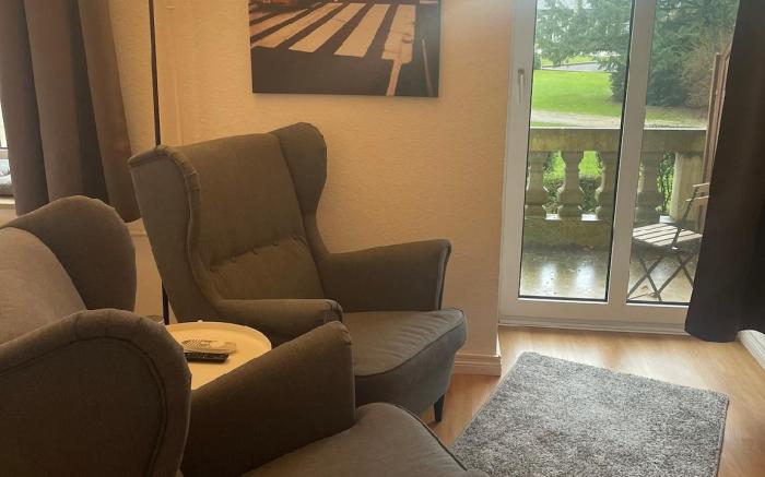 Cozy studio with balcony in the residence