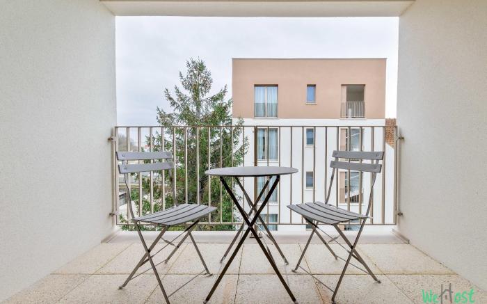 Bright apt with balcony -6P-Proche Disney/Paris