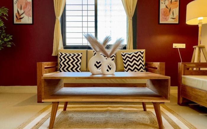 Cozy 2 BHK Near Airport by CozyCave | PLG302