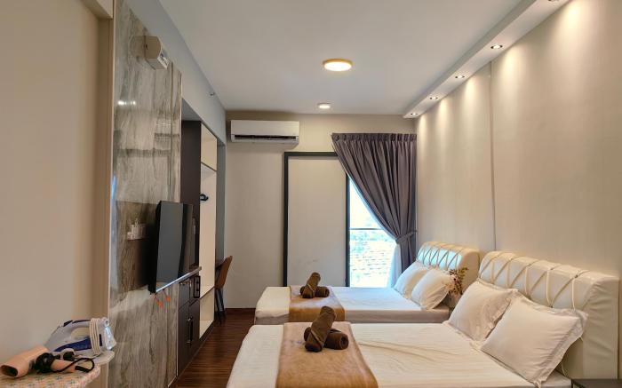 High Floor|Near Airport|Cozy Room|K Avenue 4 Pax