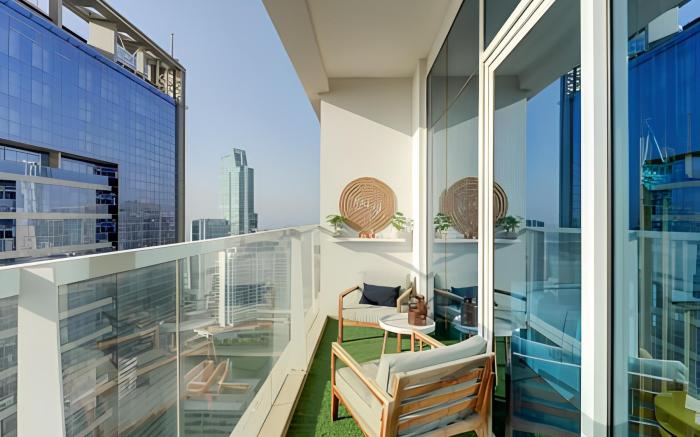 New! Stunning sea view studio | Balcony | Pool