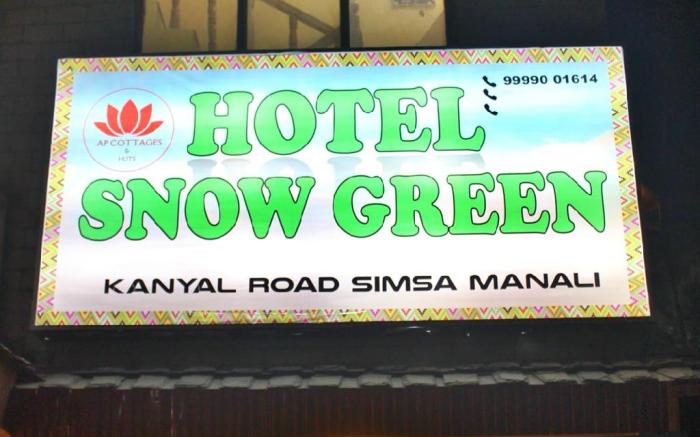 hotel  snow green