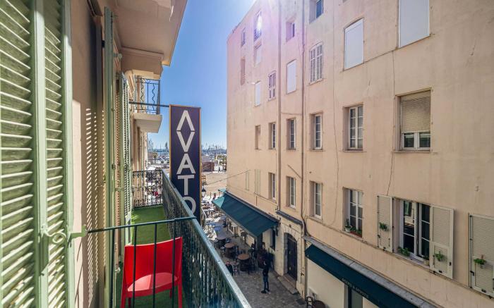 Residence Avaton - Bedroom Balcony  Cannes Palais 