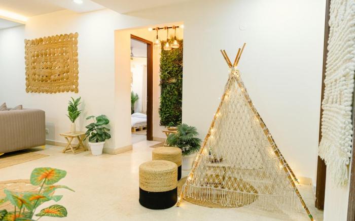 3BHK Tropical Haven near Dhan mill chattarpur