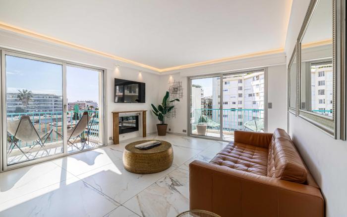 Modern apartment-3BR- 6P-Croisette plage 