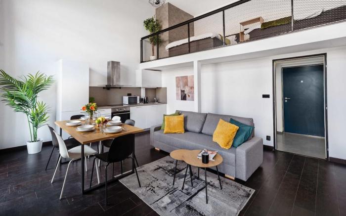 Charming duplex loft with balcony