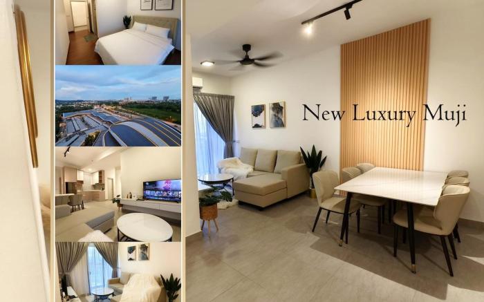 Sunsuria 3BR Luxury White Design 8pax -2CP Netflix