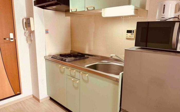 A高级公寓，天下茶屋站步行3分，直达机场/Nanab/通天阁/方便前往京都/奈良/可住2人,211