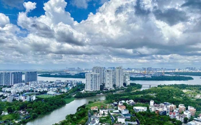 Căn hộ 3 phòng ngủ trên tầng thượng #Sun Avenue #D