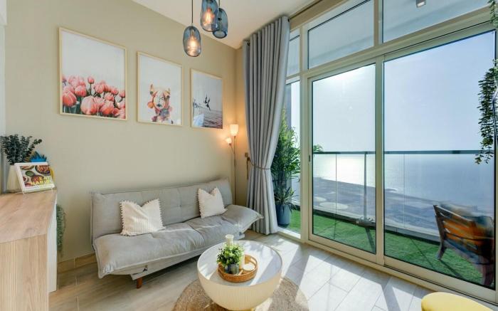New! Stunning sea view studio | Balcony | Pool
