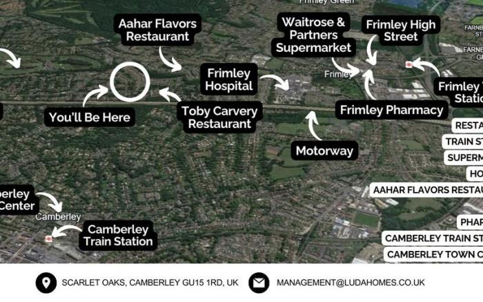 Camberley/ Sleeps 8 / Next to Hospital w/ Parking