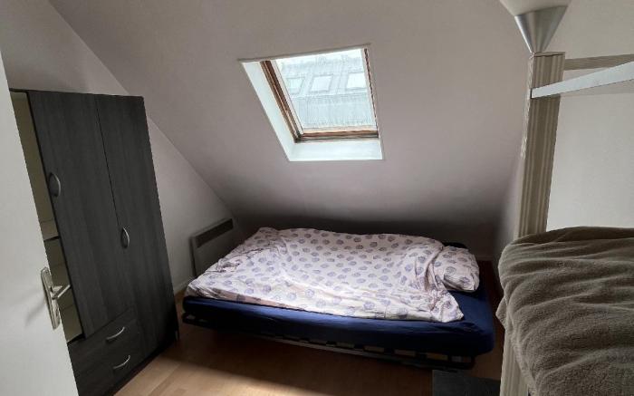 Room in apartment with view of the Eiffel Tower 