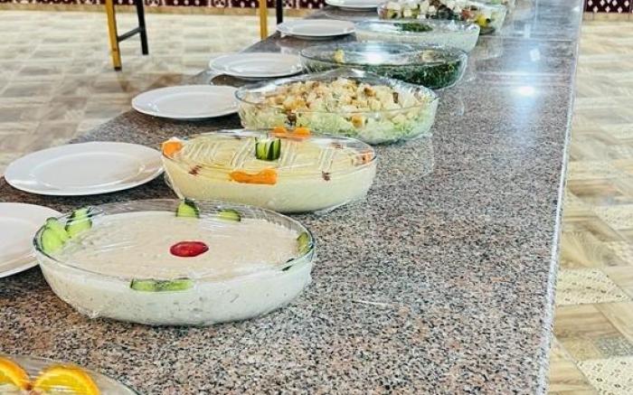Panoramic tent in wadi rum