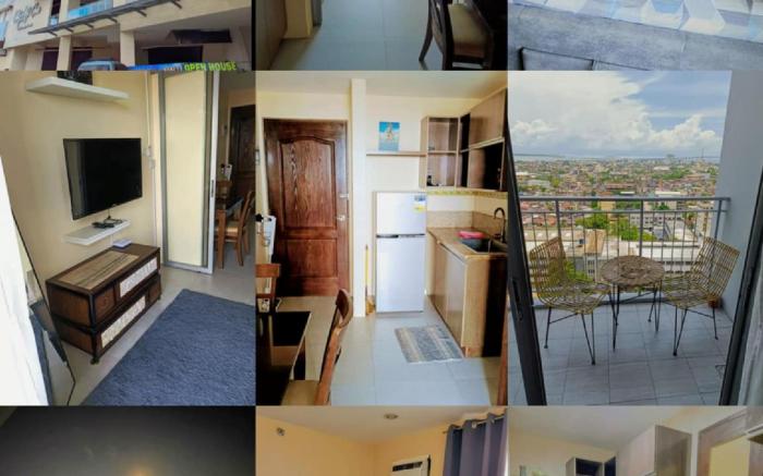 City & Sea View Condo with Balcony Near Ayala