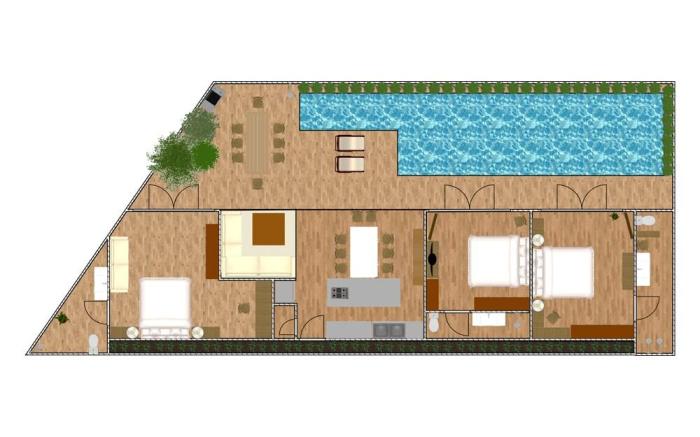 Luxury 3BR Pool Ricefield Villa Ubuntu near Canggu