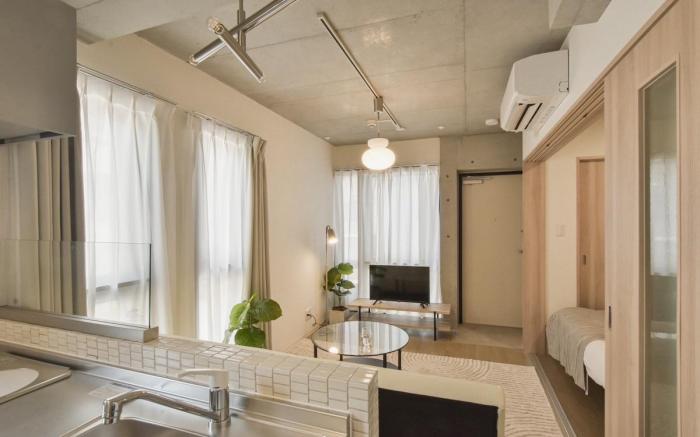 東京スカイツリーまで徒歩９分/押上駅から徒歩７分/最大４名宿泊可能/観光に便利/102