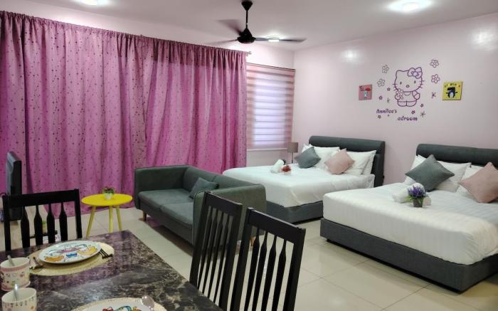 Trefoil Relax 1-4pax Suite,SetiaAlam SCCC,FreeWifi