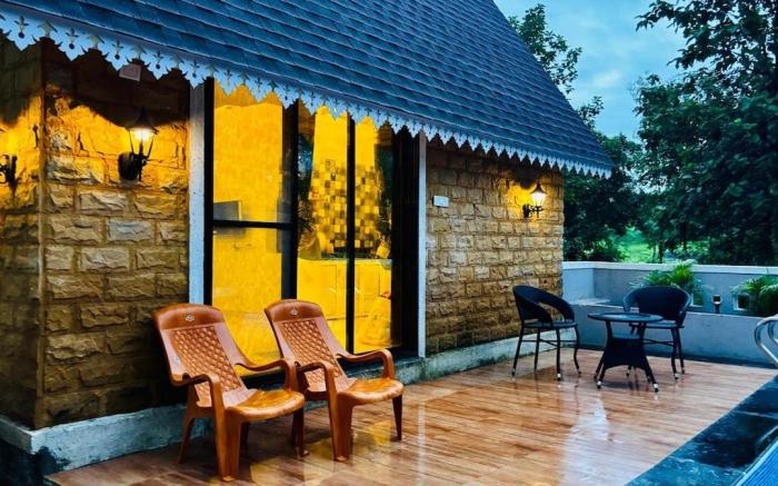 Triveni Stays Arborea 1 BHK with Pool in Karjat