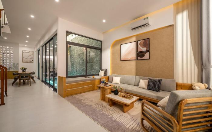 N to M Villa-pool 5 mins walk to MyKhe beachFullAC