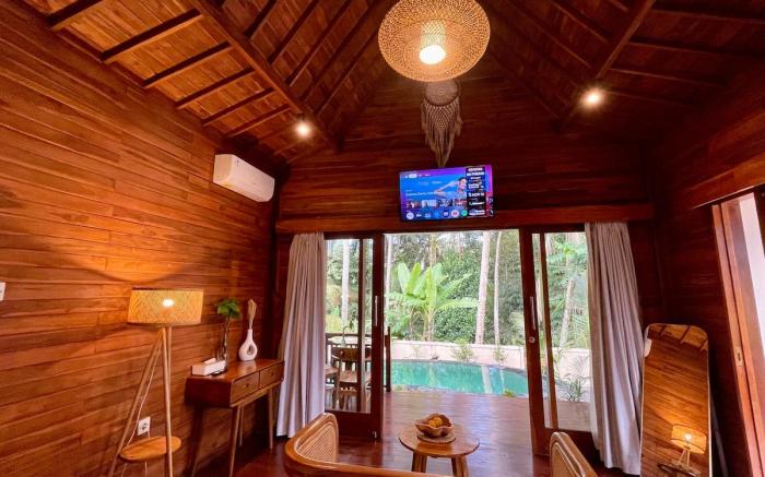 Eco 1Br Villa in Rice Fields Jungle View