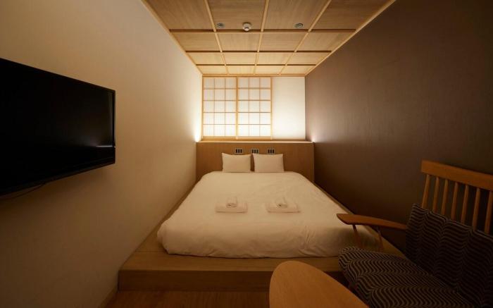 東本願寺徒歩3分の町家風ホテル/五条駅徒歩5分/クイーンベッド/京都駅徒歩圏/利々京都/4