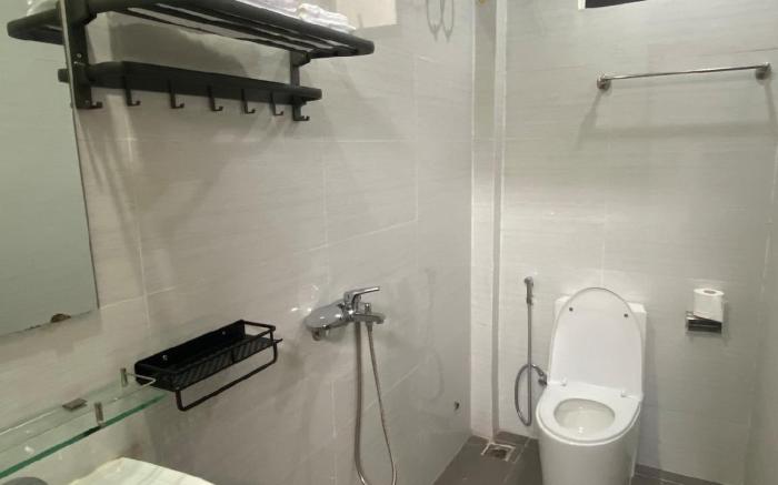 Extremely chill sunrise window view room.