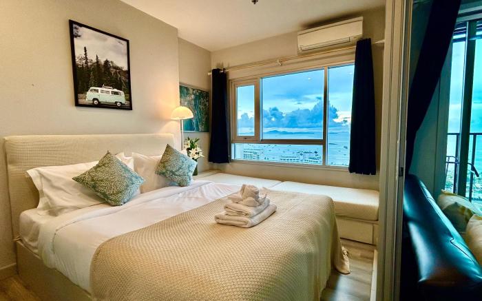 Centric Sea 23F，市中心，拥有美丽海景和泳池，距离海边300米