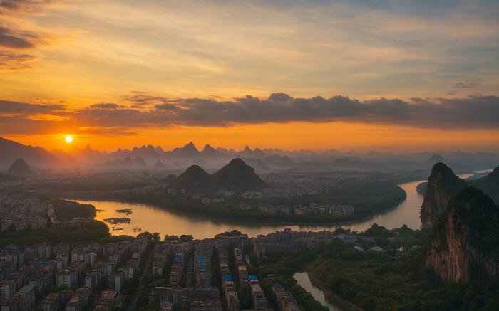 Cloud Creek Hotel-mountain view, 1km to Guilin Stn