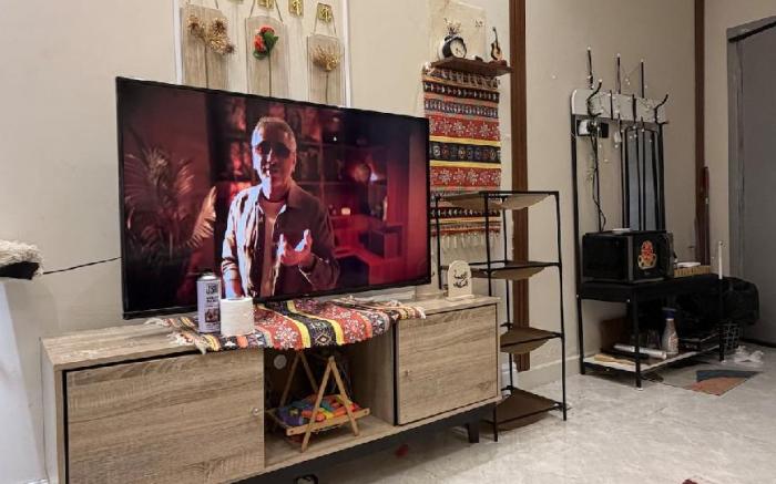 Beautiful studio with a relaxing chair