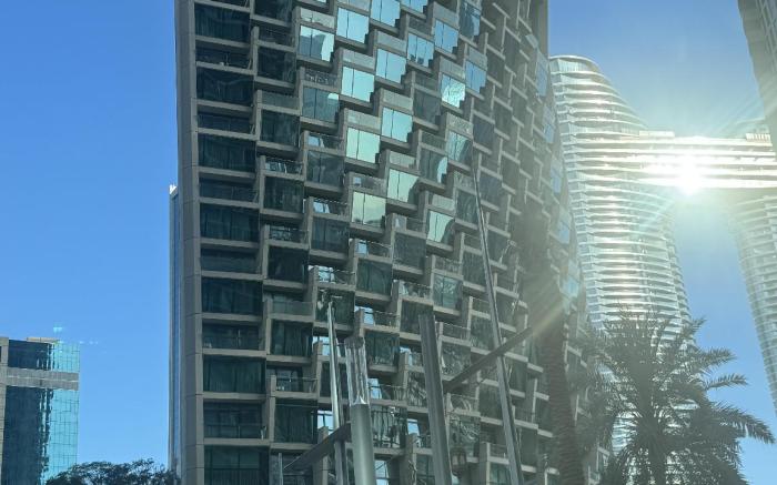 In front of Burj khalifa