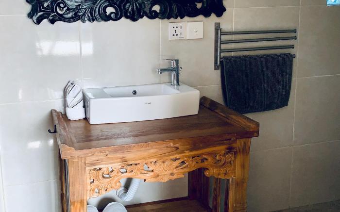 Angel House Ubud Eco Villa Lumbung room Pool View 