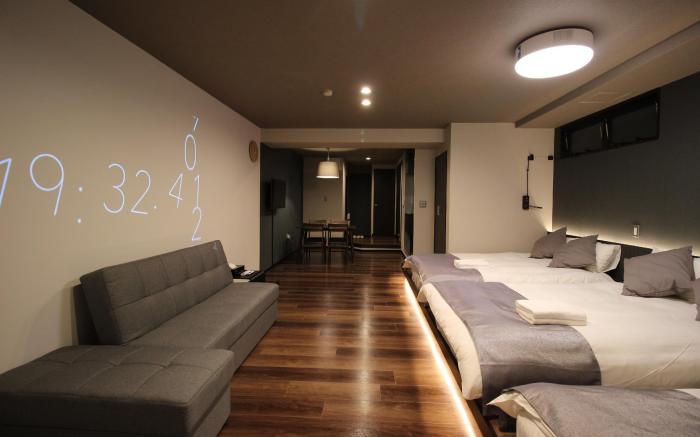 Disinfected room with projector 10 min from Umeda
