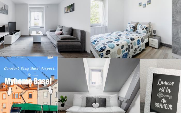 MyHome Basel 1A44, Great Location, New Large Apart