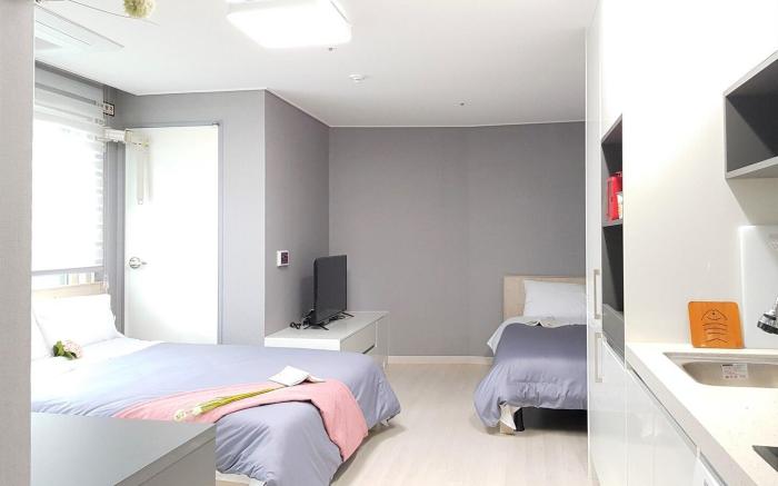 Arapalace404(2beds) 공항인근,  동문시장 도보10분, 취사-세탁가능