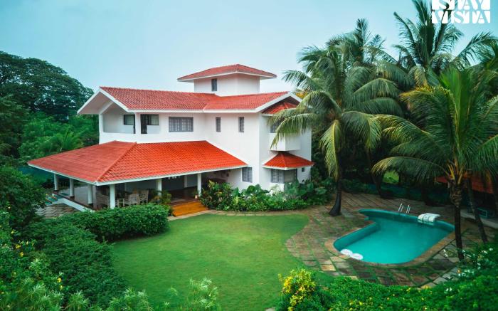 StayVista at Boho Banyan with Pvt Pool & Garden