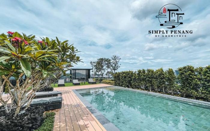 Sunshine *Komtar View*Rooftop Pool*Smart TV*Wifi