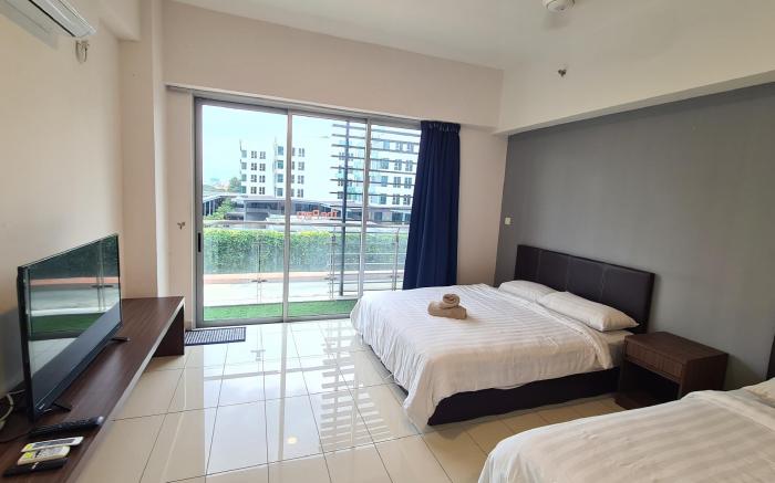 KK Aeropod [5B]/2 Queen Bed/Free Parking/Balcony