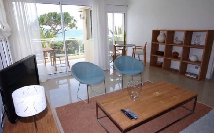 Stunning 2 Bed 2 Bath Apt on the Cannes sea front has swimming pool and is a secure modern building 