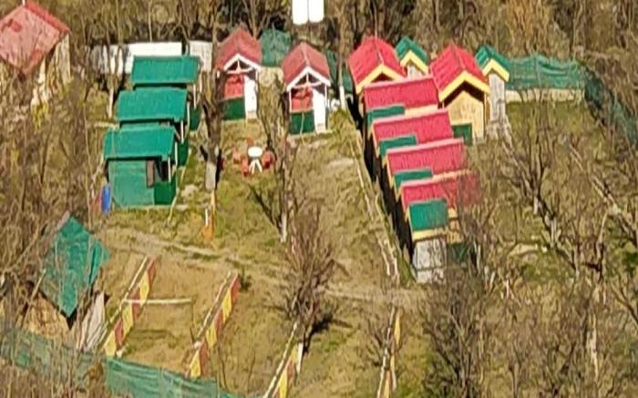 Tirthan village huts