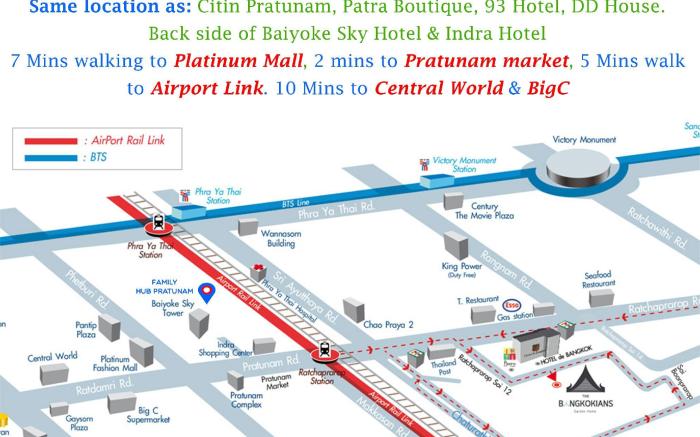 Family Hub@Pratunam 4-Group 4+ Min 3n FREE Airport